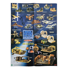 Vintage 1999 Star Wars Two Side Poster Episode 1 Micro Machines Action Fleet Y2K picture