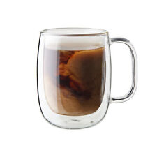 ZWILLING Sorrento Plus 2-pc Double-Wall Glass Coffee Mug Set, Clear picture