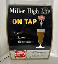 Rare Vintage Miller High Life Pouring Beer Motion Lighted Sign - Works Great picture