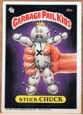 1986 TOPPS GARBAGE PAIL KIDS STUCK CHUCK WHITE CIRCLE ERROR CARD SERIES 2 picture