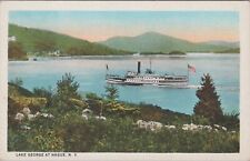 Lake George at Hague New York Postcard picture