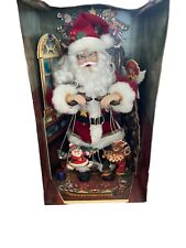Vintage Christmas Holiday Time Musical Animated Santa Puppeteer In Box Tested picture