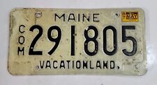 Vintage 1987 MAINE Commercial License Plate ~ 291805 ~ 🔥  🔥 picture