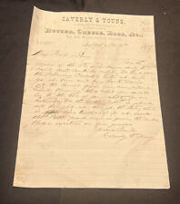 vintage 1899 Caverly & Young, Butter, Cheese, Eggs, & c. letter FD12 picture