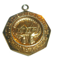 Vintage Future Homemakers of America Key Chain Medallion Gold Tone picture