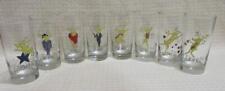 Pottery Barn Reindeer Glasses set of 8 picture