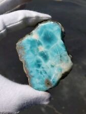 Blue AAA Natural Larimar Lapidary Stone Polished 176 Grams picture