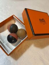#6013 Authentic HERMES Dice figurine Leather picture