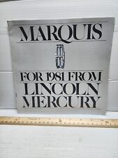 1981 Lincoln Mercury Grand Marquis Sales Brochure picture