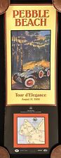 SIGNED Pebble Beach Concours 2006 Tour Poster ALLARD J2X Barry Rowe EXC picture