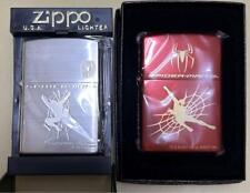 Zippo lighter Marvel Spiderman silver red set of 2 unused item imported from JP picture
