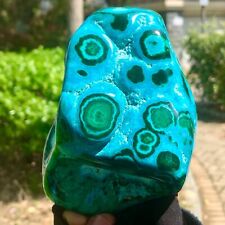 1.8LB Natural Chrysocolla/Malachite transparent cluster rough mineral sample picture