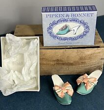 Pipkin & Bonnet Bowed Vamp 1780 Doll Shoes Original Box New picture