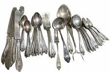 1847 Rogers Old Colony Flatware Mixed Lot Serving Pcs Forks Spoons “H” 43 Pieces picture