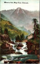 CO-Colorado, Mount the Holy Cross, Scenic River, Vintage Postcard picture