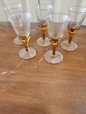Imperial Glass Blossom CORDIAL Glasses Set Of 5 picture