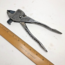 Antique EIFEL-FLASH PLIERENCH Adjustable Wrench Pliers Pat.5.2.16 Chicago USA picture