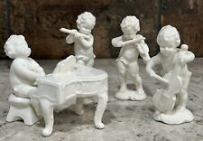 Goebel Rare White Porcelain 5 Pc Angel Cherub Figurines Germany picture