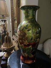 Bombay Co Chinese Porcelain Vase / One Of A Kind 14 Inches Tall picture