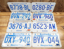 8-VINTAGE MIXED Kentucky License plate LOT picture