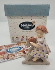 Nadal Studio A LONG WALK Girl on Rocking Horse Figurine Valencia Spain w Box picture