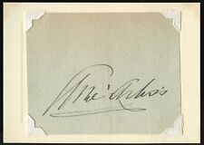 George Arliss d1946 signed autograph auto 3x4 Cut American Actor in Disraeli picture