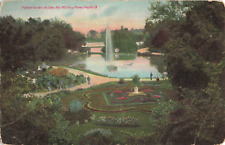 Dayton OH Ohio, Gardens Lake National Military Home, Vintage Postcard picture