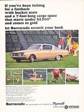 1964 Plymouth Barracuda Original Advertisement Print Art Car Ad J907 picture