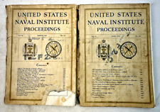 Vintage 1938 United States Naval Institute Proceedings Vol. 64, No. 421 & 424 picture