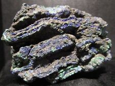 Layered Azurite and Malachite, Vivid Blue Crystals, Botryoidal Greens picture