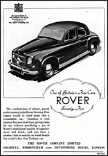1951 Rover 75 Gas Turbine Car Rover United Kingdom vintage art print ad L87A picture