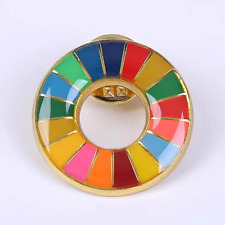 United Nations Sustainable Development Goals rainbow Lapel Pin Badges Brooch picture