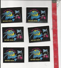 6 1995 Daytona Beach Bike Week stickers Main St. motorcycle rat rod  picture