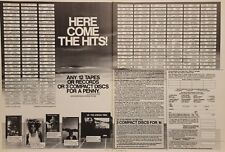 1987 Columbia House Record Tape Music Club 2p Print Ad U2 Fleetwood Mac Ozzy picture