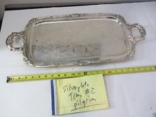 Pilgrim Silverplate Butler Serving Tray Large Heavy 24