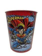 Superman Breaking Chains 2000 DC Comics The Tin Box Company Waste Can picture