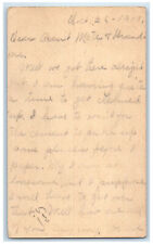 1910 Letter from Mary J Clark Little Sioux Iowa IA Antique Posted Postal Card picture