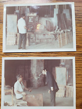 Vintage Murano Glass Blowing 1969 Lot of 2 Photos. picture