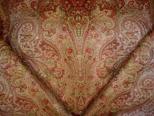 4-5/8Y BRUNSCHWIG & FILS RED PERSIAN FLORAL BROCADE UPHOLSTERY FABRIC picture