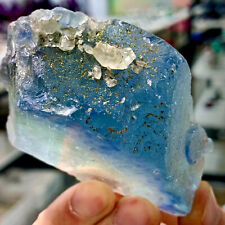 191G Rare transparent blue cubic fluorite mineral crystal sample / China picture