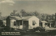 Postcard 1930s Waterbury Connecticut Putt Meadow Motor Court Occupation 24+-5752 picture