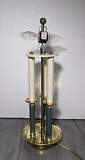 (No shade) Vintage Brass 3 Candlestick French Bouillotte Style Table Lamp picture