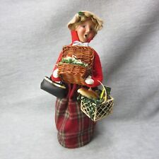 Vintage Byers Choice Chalfont Pa Traditional Buyer Caroler with Bread Basket picture