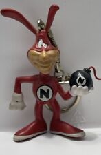 Vintage 1987 Avoid The Noid Keychain Domino’s Domino Pizza Key Chain Collectible picture