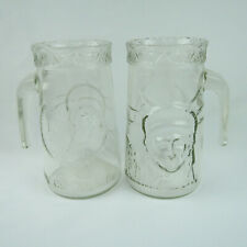 Set of Vintage Anchor Hocking Statue of Liberty Glass Mug Steins NSDA Convention picture