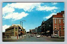 Lockport NY-New York, East Main Street, Advertising, Vintage Souvenir Postcard picture