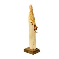 Chinese Cypress Wood Carved Irregular Shape General Guan Statue ws982 picture