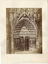 France, Strasbourg, the cathedral vintage albumen print.  Albumin Print   picture