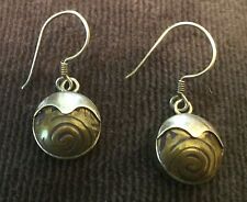Sterling Silver Beautiful Earrings Mokume Gane (I think) for Pierced Ears Metals picture