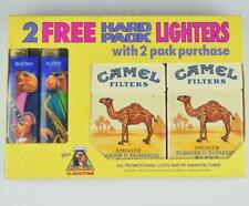 CAMEL CIGARETTE DISPLAY BOX - EMPTY PACKS -TWO PACKS WITH TWO LIGHTERS DISPLAY picture